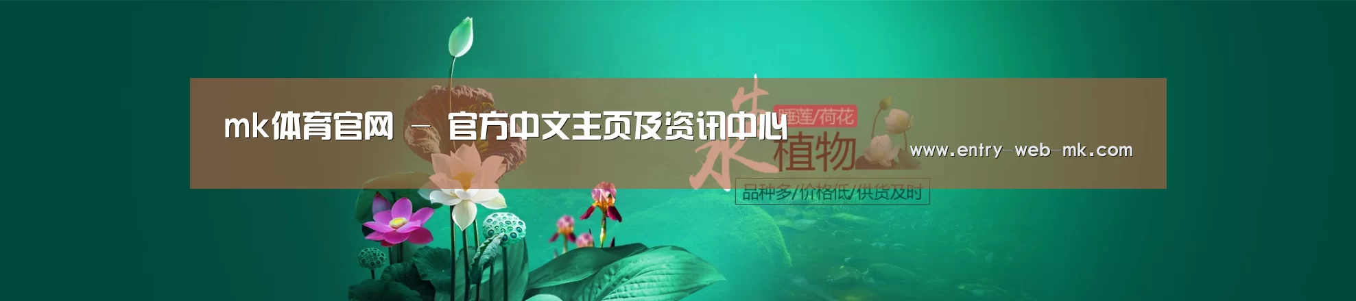 鲜花水草花卉网站模板